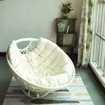 발코니 가정용 1인용흔들의자 실내 안락 수유 독서, 흔들의자 + 50cm 커피 테이블 + 카펫