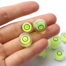 레벨측정기 미니 스피릿 레벨 불스 14x8mm 온 디스크 버블 서클 10 개, 한개옵션0
