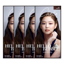 (당일출고) 미쟝센 헬로버블 염색약 3NT다크초코턴컬러x4개, 미쟝센 헬로버블 염색약 3NT다크