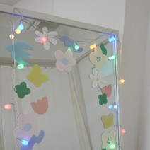 리무버블 거울 포인트 스티커 4type [카페 벽 유리창 데코 인테리어스티커 드로잉 재질], 페스티벌