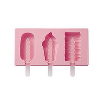 Yixiaobei 홈메이드 큐트 아이스크림몰드 핑크, 1개, 아이스크림