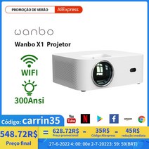미니빔 프로젝터 캠핑용 휴대용 가정용 프로젝트 블루투스 4k 글로벌 버전 wanbo x1 mini 미니 led 1280720p 키스톤 보정 홈 오피스, 나는 플러그