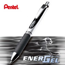 Pentel ENERGEL 펜텔 에너겔 메탈포인트 DX (BL77) 0.7mm 리필가능, 흑색