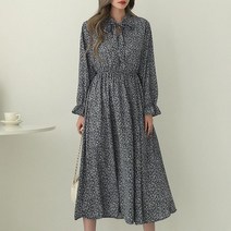 시크루즈 쏘대 플라워 나염 밴딩 쉬폰 원피스 BDOE950
