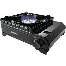 이와타니 캠핑 가스 버너 스토브 밀리터리 터프마루, 블랙, 1개