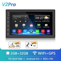 안드로이드올인원 Podofo 2 Din 안드로이드 10.0 자동차 라디오 오디오 스테레오 AI GPS Carplay 멀티미디어 비디오 플레이어 VW 닛산 도요타 CR-V 기아, 4Core 32G 5