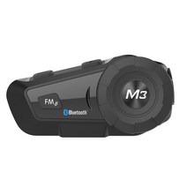헬멧 블루투스 이어폰 바이크 오토바이 모니스타 M3 600mAh 스테레오 다기능 인터콤, 01 black