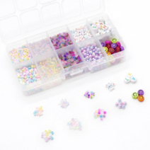 시드비즈 공예재료 세트 DIY 믹스 사각 키트 2mm 3mm 꽃반지 팔찌 만들기, 2/3mm 시드 포인트 믹스