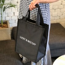 에브리띵_by블루 토드백형 보냉백 쿨러백, 블랙, 1개