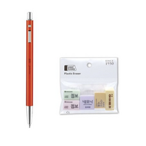 모나미 153 아이디 샤프 TANGERINE 0.5mm + 화랑 모두다 지우개 세트, 혼합색상, 7세트