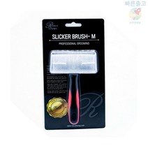 리케이 강아지 슬리커 브러쉬 M 애견빗 브러쉬빗 미용빗 비숑빗 개빗질 말티즈빗