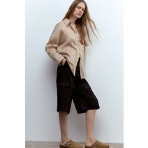 독일 자라 ZARA 버클이 있는 스플릿 스웨이드 클로그