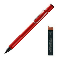 LAMY 사파리 샤프 레드 + 샤프심 랜덤발송 세트, 0.5mm, 7세트