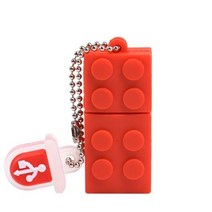 JASTER Toy Brick Flash Drive USB 64GB 실리카 젤 빌딩 블록, 8GB+C