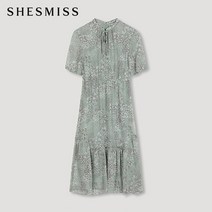 [쉬즈미스(SHESMISS)] [쉬즈미스] [22SS]리본 스트랩 쉬폰 원피스_SWWOPM
