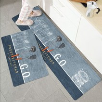 SKANDSALO 주방 바닥 긴 매트 미끄럼방지 발매트 카펫, C_45x90+45x150CM
