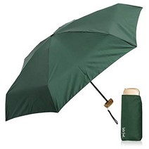 waterfront(워터 프런트) 접이식 우산 미니 우산 52 cm 다크 그린 휴대 편리 UV 컷율 90.0%