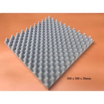 베이스트랩 녹음실 흡음재 1/3pcs 50x50cm 스튜디오 음향 방음 폼 블랙 사운드 교정 흡수 면화 노이즈 스폰지, 3pcs, Grey 300x300x30mm