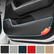 카르쉐 XM3 용품 도어커버 프리미엄 가죽 보호 커버 스크래치방지, 블랙, 르노 XM3 차량용품