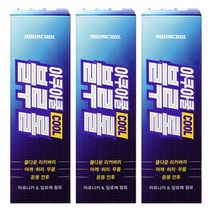 아쿠아쿨 블루 레드 멀티 스프레이 에어파스 물파스 스포츠겔 바르는 근육 이완 크림 운동전 운동후 강력한 쿨링 냉각 냉찜질 쿨다운 바디부스터 리커버리 마사지 바디케어 바디보습, 블루 롤 x3개, 1개