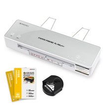 현대오피스 페이퍼프랜드 4롤러 코팅기계 A3코팅기 PL-950PLUS+A4코팅지+코너라운더, A3, PL-950PLUS