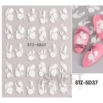 1 pc 디자인 손톱 장식 네일 접착제 손톱 장식 슬라이더 접착제 네일 데칼 SASW5D, STZ5D37