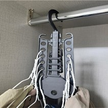 공간절약 접히는 다중 연결고리 옷걸이, 1개