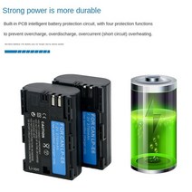 디지털 카메라2750mAh LP-E6 캐논 EOS 5D Mark II 2 3 6D 7D 80D 90D DSLR, 01 1 piece