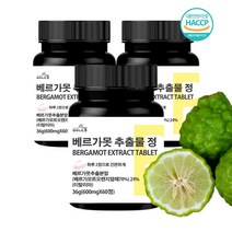 맛있는동행 베르가못 추출물 BPF 베르가못폴리페놀 베르가모트 지중해식단 정제 60정 3병, 3통
