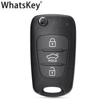 원격시동 스마트키 복사 경보기 차키 순정 버튼 자동차 WhatsKey-플립 키 셸 현대 I30 IX35 씨드 피칸토, 02 with hold