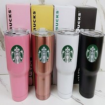 스타벅스 보온보냉 몬스터 대용량 빨대 텀블러 910ml, 골드