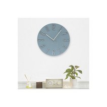 북유럽 무소음 벽시계(블루) 거실 인테리어벽시계 -로로