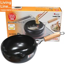 Living 일제 소형 튀김냄비 IH 인덕션 가능 가정용 편수 20CM 미니 튀김냄비 17L, 대표상품, [ 1개 ]