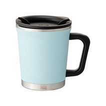 THERMOS 써모스 대용량 휴대용 등산용 추천 진공 단열 보온 보냉 물 병 텀블러 300 ml 더블 머그 화이트, 빙 파란색