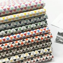 자투리 면20수 원단 트라이앵글2308 택1, 면20수 트라이앵글2308 레드