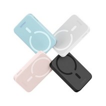 베이스어스 Baseus 맥세이프 미니 무선 보조배터리 20W 6000mAh, 핑크