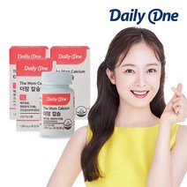 [전소민 더맘 칼슘] DailyOne 무부형제 해조칼슘 쌀발효마그네슘 1000mg 90정, 3통