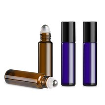 12마리입 유리볼 소보틀 화장품 오일병 향수 휴대용 여행볼 소공병 5/10ML, 색깔3