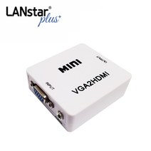 랜스타 플러스 LSP-VGA2HD VGA TO HDMI 컨버터 오디오지원, [W4C6C52], 단일상품(무옵션)　　[#413]▷