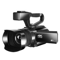 캠코더 youtube 라이브 스트리밍용 4k 울트라 hd 48mp 30x 줌 ir 야간, 씨엔, 128GB SD 카드