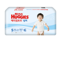 하기스 2022 매직 컴포트 썸머 밴드형 공용 특대형 5단계 여름용 기저귀(11~16kg), 94매