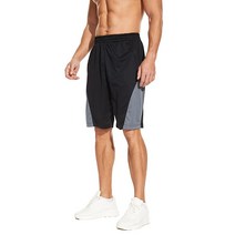 DEVOROPA 남성 애슬레틱 농구 반바지 루즈한 핏의 퍼포먼스 스포츠 운동 지퍼 포켓 네이비(메쉬 원단) 스몰