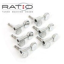 Graphtech - Electric Ratio Standard 6-Line Contemporary Mini / 그라프텍 헤드머신 Chrome (PRN-2721-C0), *, *