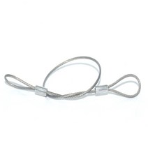 볼잠금 핀 퀵 릴리스 Unti-Lost Rope 블랙 스테인레스 케이블 안전 로프 (열쇠 고리 포함), 01 SZT1.5_02 SZS2.0-250mm