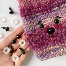 쎄비 고급 인형눈 나사형 (2개/1쌍), 주황