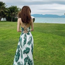 여름 비치 보헤미안 원피스 해변 바캉스 슬립 스커트 나시-99547