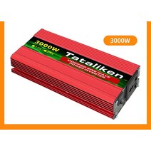 220V 인버터 24V 차량용 고전력 교정 웨이브 주파수 변환기 디스플레이, 12v3000w