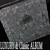 LUXURY통가죽앨범 대용량바인더형 접착식 or 포켓식 사진앨범, 상세설명 참조, AB979-레드브라운통가죽앨범/c.포켓식속지(흑지)45매