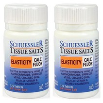 슈에슬러 티슈 솔트 Calc Fluor 125정 Schuessler Elasticity 125 Kpf 2개