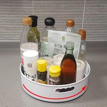 회전 양념통 정리대 트레이 싱크대 화장품 수납정리, 소